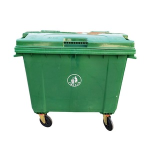 Large Outdoor Garbage <b>Bin</b> 660L Thickened Plastic Trailer Mounted For Municipal And Property Management - Product Image 4