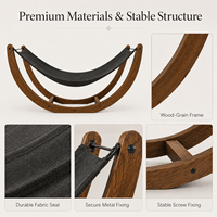 Maison pour animaux de compagnie en bois de luxe moderne, motif uni, écologique, imperméable, amovible, lavable, durable pour chats et petits chiens