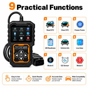เครื่องมือ OBD2 สำหรับการวินิจฉัยยานยนต์, การอ่านโค้ดแบบครบถ้วน, การตรวจจับข้อบกพร่องของเครื่องยนต์และการบำรุงรักษา - Product Image 3