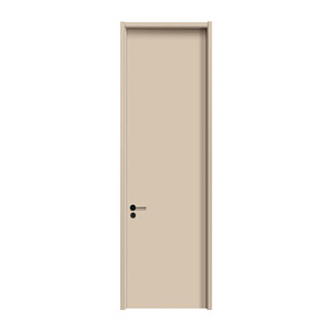 Puerta Interior Minimalista de Madera Maciza con Panel de Vidrio, Apertura Lateral, Superficie Acabada para Armario de Almacenamiento - Product Image 6