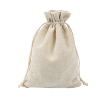 Natürliche beige Leinwand Kordel zug Beutel Taschen Taschen Säcke Sachet Taschen für Schmuck Süßigkeiten begünstigt Hochzeit Geburtstags feier