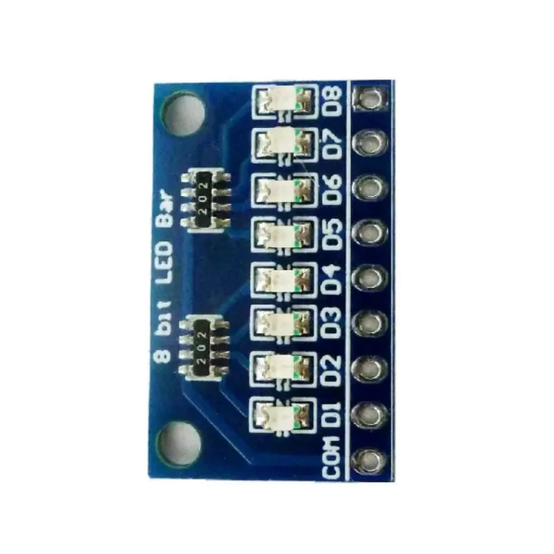 3.3V 5V 12V 24V 8 Bit Azul/Vermelho ânodo comum/cátodo LED indicador Módulo para MEGA2560 ARM MCU PLC Motor