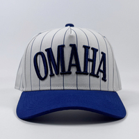 Sombrero a rayas Vintage para adultos de calidad superior personalizado elevado 3D bordado 5 paneles gorras de béisbol colorido algodón Snapback para hombres