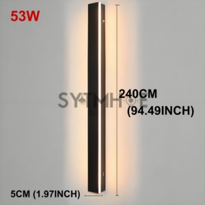 Linterna de <span class=keywords><strong>pared</strong></span> Exterior 40 60 80 100 120 150 180 200 240CM Lámparas de <span class=keywords><strong>pared</strong></span> exteriores grandes Ip65 Impermeable AC 85-265V Luz de porche moderna - Product Image 3