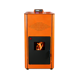 Poêle <span class=keywords><strong>à</strong></span> <span class=keywords><strong>granulés</strong></span> d'eau chaude autoportant en acier moderne de 30 kW <span class=keywords><strong>avec</strong></span> télécommande Wi-Fi pour usage intérieur PANSEE PG-300 - Product Image 5