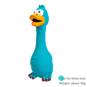 Evcil hayvanlar için çevre dostu çiğnemek oyuncaklar Bite dayanıklı Squeaker tavuk ve ördek şekilli lateks köpek oyuncak çığlık <span class=keywords><strong>Pet</strong></span> malzemeleri - Product Image 5