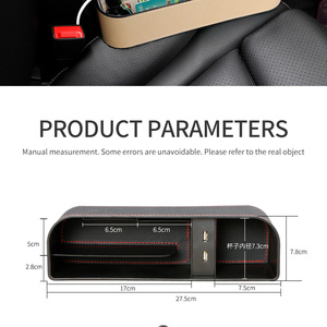 Universal Rechargeable Car <strong>Seat</strong> Side Organizer <strong>Storage</strong> Box Gap Filler for Car <strong>Seats</strong> - Product Image 3