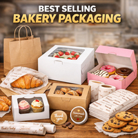 Boîtes en carton jetables écologiques personnalisées pour la boulangerie, emballage à emporter pour beignets, pâtisseries, gâteaux, biscuits, pain, HONPAK