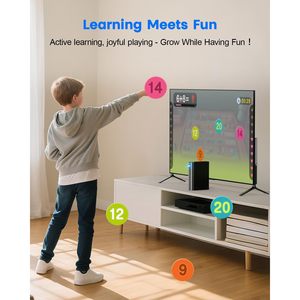 Consola de Juegos MetFut con Cámara de Movimiento, Plug and Play, Juegos AR para TV, Niños y Adultos, Juego Físico Interactivo, Inalámbrico, Bluetooth, Multijugador - Product Image 6