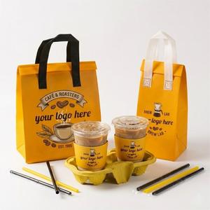 Sac isotherme personnalisé avec logo, non tissé, isolé, pour la livraison de gâteaux, de pizzas, d'épicerie, de nourriture - Product Image 2