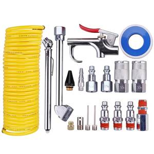 Kit de 20 pièces d'outils pneumatiques à connexion rapide, série souffleur, compresseur d'air en acier, perceuse pour réparation, personnalisation OEM prise en charge - Product Image 3