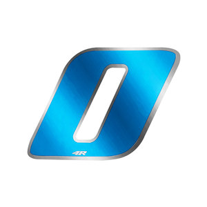 Anodizzato 100X130mm numeri di gara 0 ferro blu targa auto per la decorazione - Product Image 1