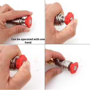 Greenfie Yil <span class=keywords><strong>Lav</strong></span> Karch Lave-<span class=keywords><strong>auto</strong></span> haute pression 1/4 Union Joint autobloquant Buse de pot en mousse PA 4000psi Accessoires de lavage - Product Image 4