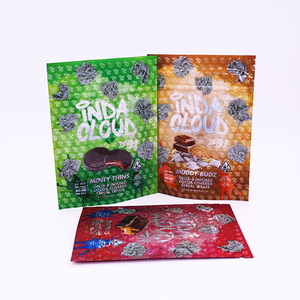 Nhà Máy Giá chấp nhận tùy chỉnh thực phẩm PE Snack Side miếng vải hình tam giác Túi Ống Đồng in ấn Hologram dây kéo túi - Product Image 5