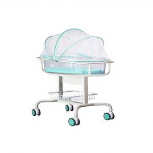 Culla per Neonati Regolabile, Mobile e Inclinabile, Modello YK-M116 in Acciaio al Carbonio, per Neonati, Centri e Ospedali - Product Image 1