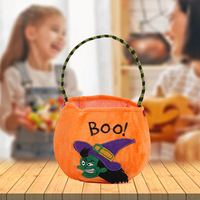 Panier à bonbons Halloween Trick Or Treat pour garçons et filles Citrouille Araignée Vampire Seau à bonbons multicolore Sacs à bonbons pour enfants
