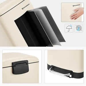 <span class=keywords><strong>SONGMICS</strong></span> <span class=keywords><strong>Poubelle</strong></span> de cuisine en acier personnalisée portable de haute qualité mince pour extérieur 30l <span class=keywords><strong>Poubelle</strong></span> - Product Image 5