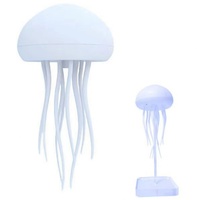 Lampe de nuit LED méduse dynamique rechargeable, colorée, à commande vocale, décoration flottante, lampe de table pour la relaxation