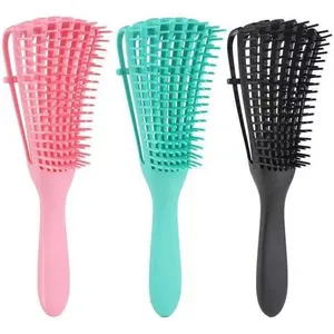 Hair Combs Wide Tooth Hair Claw Comb With Logo Fiber Carbon Hairdressing Manufacturer Customized Imported Shell Detangler Brush