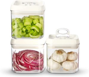 Plastic Kitchenware Vacuum Fresh Keeping Heat Resistant <b>Box</b> Airtight High Quality Dry Food Container With Lid - Product Image 1