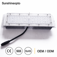 Module LED SMD3030 haute puissance avec dissipateur thermique, étanche IP65, 3500K, lentille optique, PCB en alliage d'aluminium, éclairage extérieur pour rue et tunnel