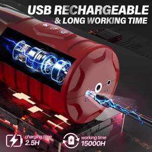 7 İtme ve 7 Döndürme Modlu Otomatik Erkek Mastürbatörü, Eller Serbest Cep Boyu Vajina Simülasyonlu Yetişkin Seks Oyuncağı - Product Image 4