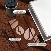 Coffret cadeau écologique : Mug de voyage en résidus de café, Carnet, Stylo, Logo personnalisé, Portable, Reliure cousue, Cadeau promotionnel d'entreprise