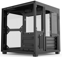 Chasis de PC para Juegos de Escritorio M-ATX de Torre Completa/Media, Popular, con Vista al Mar, OEM, con Vidrio Templado