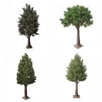 NINI Sapin de Noël en plastique personnalisé, grand format, décoratif, moderne, fait main, 3m, aiguilles de cèdre, écologique, pour mariage et remise de diplôme