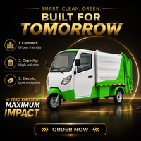 Camion compacteur électrique pour la collecte des déchets, véhicule de voirie haute capacité pour le nettoyage des rues