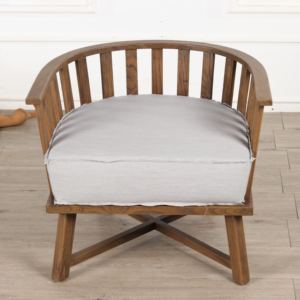 Chaise de salle à manger en bois massif personnalisable de luxe avec un design moderne en provenance d'Indonésie, fabriquée à partir de matériaux naturels - Product Image 3