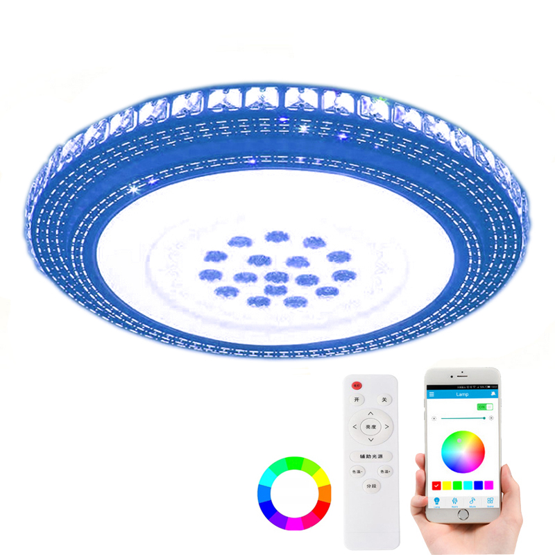 36 Вт современный RGB светодиодные потолочные светильники Домашнее освещение приложение музыкальным светом спальни лампа умный потолочный светильник с пультом дистанционного управления