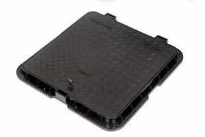 Couvercle carré en plastique pour manhole, 45 mm d'épaisseur, PVC noir, couvercle industriel pour accès aux drains et trous utilitaires, fabriqué en Inde - Product Image 2