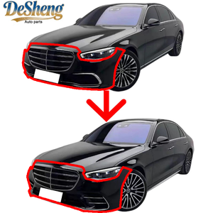 ผลการปรับแต่งที่ยอดเยี่ยมสำหรับ Mercedes-Benz S350, S400 แปลงเป็น S450, <span class=keywords><strong>S500</strong></span>, W222, W223, กันชนรถยนต์, กระจังหน้า, สปอยเลอร์, ไฟหน้า - Product Image 3