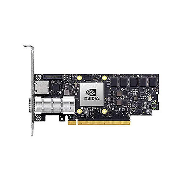 Orijinal Nvidia MBF2M355A-VECOT PCIe Gen 4.0x16 tek arabirim Bluefield-2 Ethernet DPU ağ kartı
