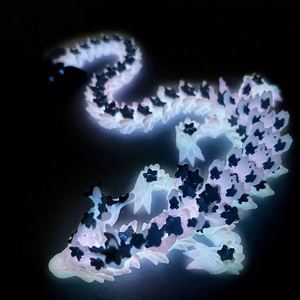 Vente en gros de jouets dragon 3D imprimés à la main, nouveaux ornements de Noël en PVC pour étudiants, animaux en résine et verre avec personnages de Frozen - Product Image 2