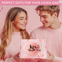Coffret cadeau de bain spa en forme de cœur rose mignon, parfum aromathérapie, kit de douche, coffret cadeau, cadeau de la Saint-Valentin, cadeau de Noël pour petite amie, femme