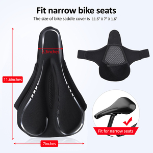 Housse <span class=keywords><strong>de</strong></span> siège <span class=keywords><strong>de</strong></span> vélo rembourrée <span class=keywords><strong>en</strong></span> <span class=keywords><strong>gel</strong></span> <span class=keywords><strong>pour</strong></span> hommes et femmes siège <span class=keywords><strong>de</strong></span> vélo <span class=keywords><strong>de</strong></span> sport ultra-doux confortable <span class=keywords><strong>pour</strong></span> l'extérieur et l'intérieur - Product Image 5