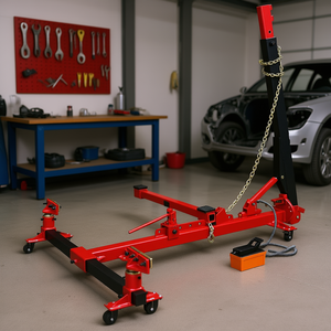 Air <b>Pump</b> Car Frame Puller <b>Set</b> 6 Ton Hydraulic Foot Operated Auto <b>Body</b> Repair Equipment Steel Construction - Product Image 2