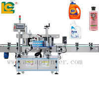 LC 34 ans de fabrication de bouteille de détergent à lessive Étiqueteuse automatique double face de baril de produits chimiques quotidiens