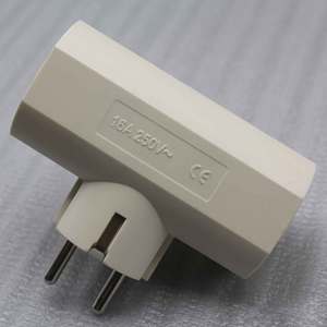 EU Điện Chuyển Đổi Ổ Cắm, Ba 1 Để 3 Cách Chuyển Đổi Cắm, <span class=keywords><strong>T</strong></span>-Hình Tee Doanh Bộ Chuyển Đổi - Product Image 4