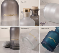 Bouteille diffuseur de parfum d'ambiance vide ronde en verre pour bâtonnets diffuseurs