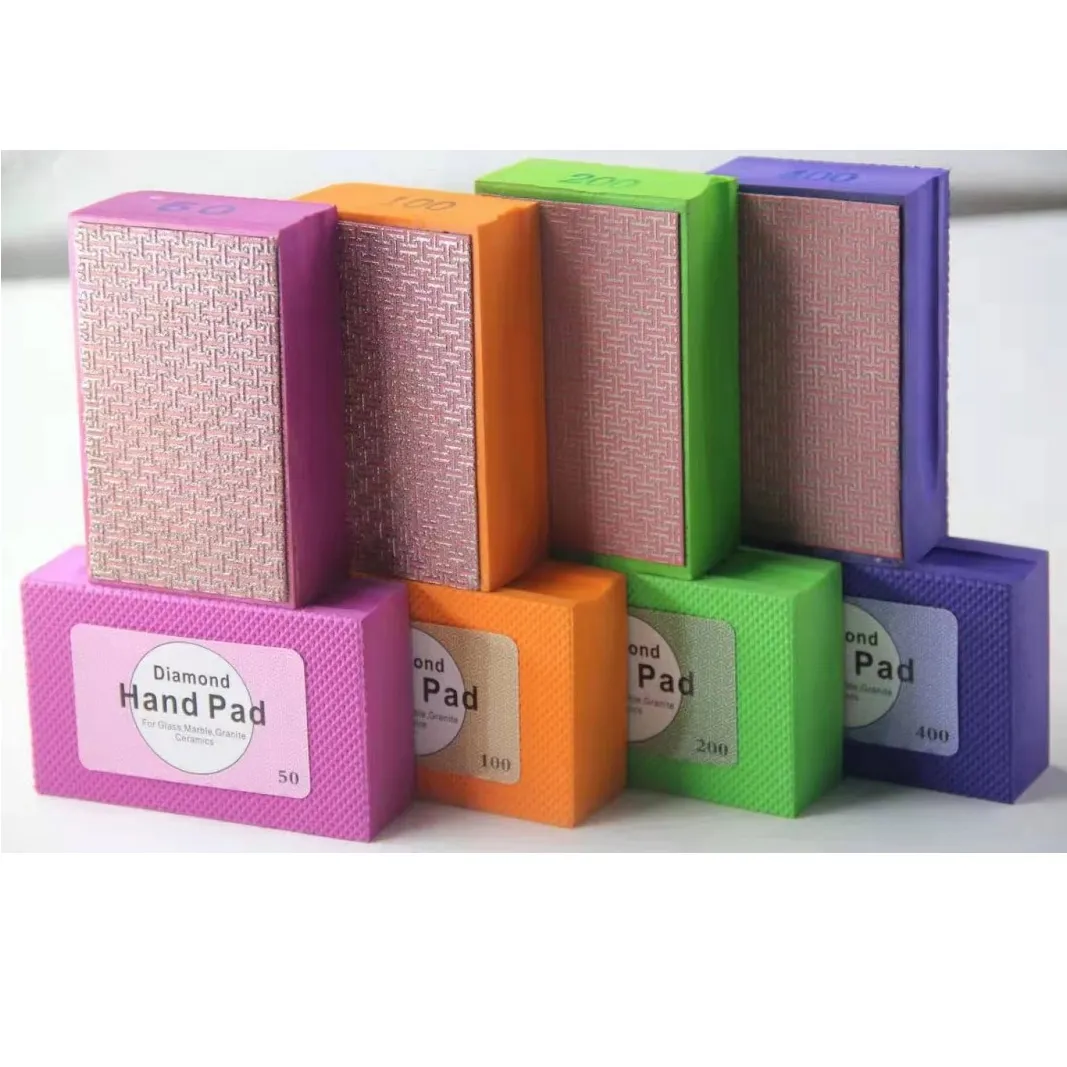 Ручная алмазная полировальная накладка YG 90*57*27 мм, гальванизированные ручные полировальные инструменты, Гранитная мраморная плитка, шлифовальная полировальная накладка