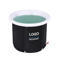 Logo personnalisable adulte portable PVC gonflable piscine et baignoire couverture Drop Stitch matériel pour extérieur froid plongeant et bain de glace