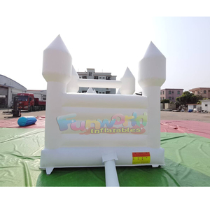 Wholesale commercial outdoor party jumping bouncer jump castle <b>inflatable</b> white bounce house for kids - Product Image 4