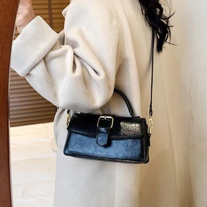 Sac à main vintage pour femme, petit sac carré, taille moyenne, usage quotidien, sac à bandoulière décontracté, marron, noir, blanc, printemps 2024 - Product Image 4
