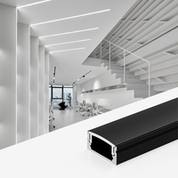 Bandes d'éclairage à extrusion diffuse anodisée KC 1M 2M 3M Profilé LED Canal en aluminium