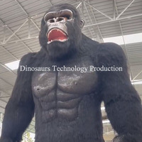 Modèle d'animatronique King Kong ou Gorille Géant à vendre pour parcs à thème, expositions d'animaux géants comme attraction pour enfants