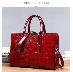 Nuevos Bolsos de Mano con Patrón de Cuero PU, Bolsos de Moda, Bolsos Grandes para Mujer, Bolsos Tote, Bolsos de Hombro, Bolsos Diagonales - Product Image 5