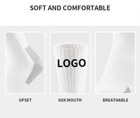 Nouvelles chaussettes pour hommes en coton avec logo personnalisé, design personnalisé, blanc et noir, matériau Dryfit pour l'extérieur